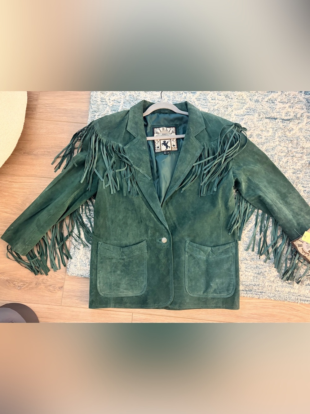 NWT Vintage Winlit Leather Fringe Women’s Jacket Size M